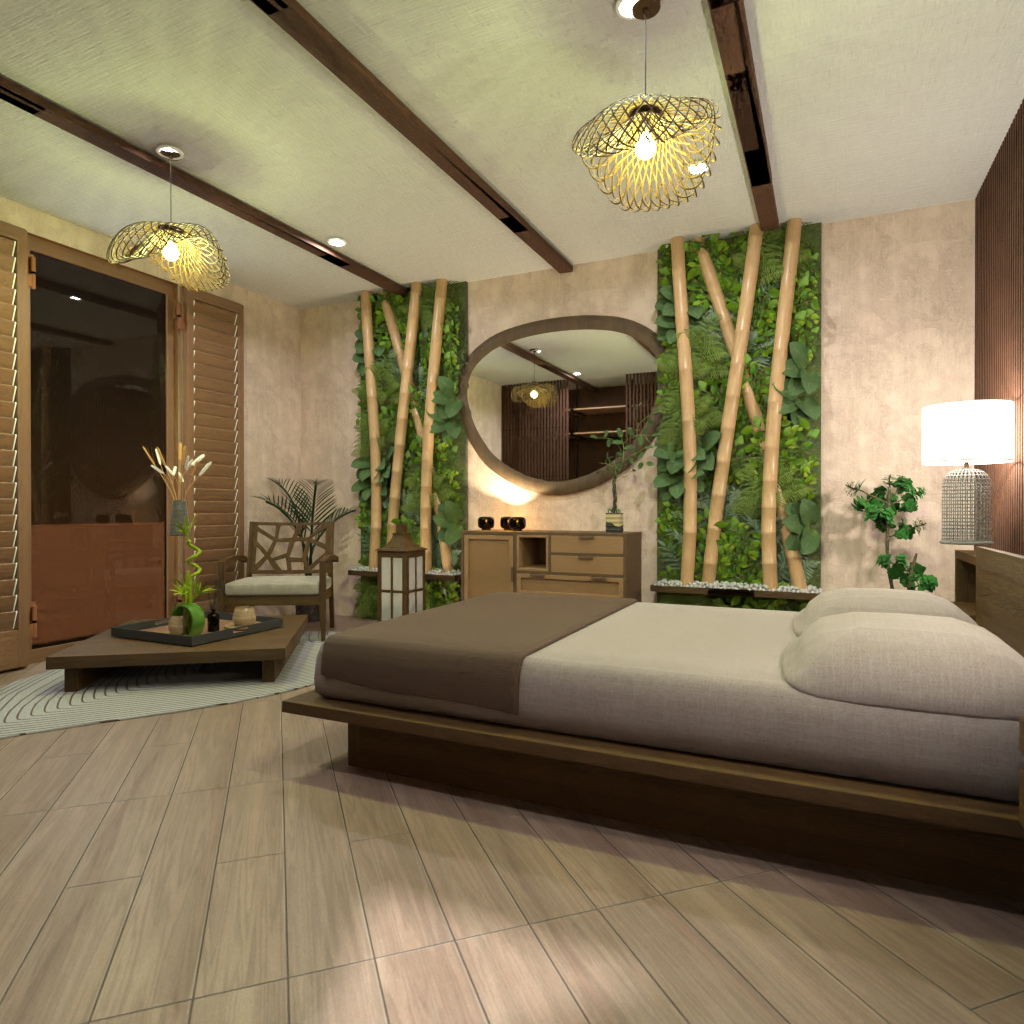 Wabi Sabi Bedroom #14551019 by Editors Choice