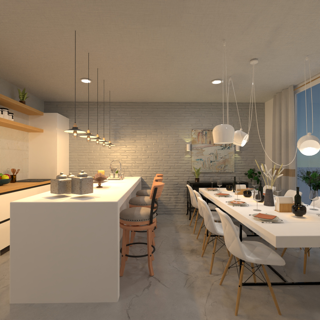 Brown and White Kitchen #11509876 by Editors Choice