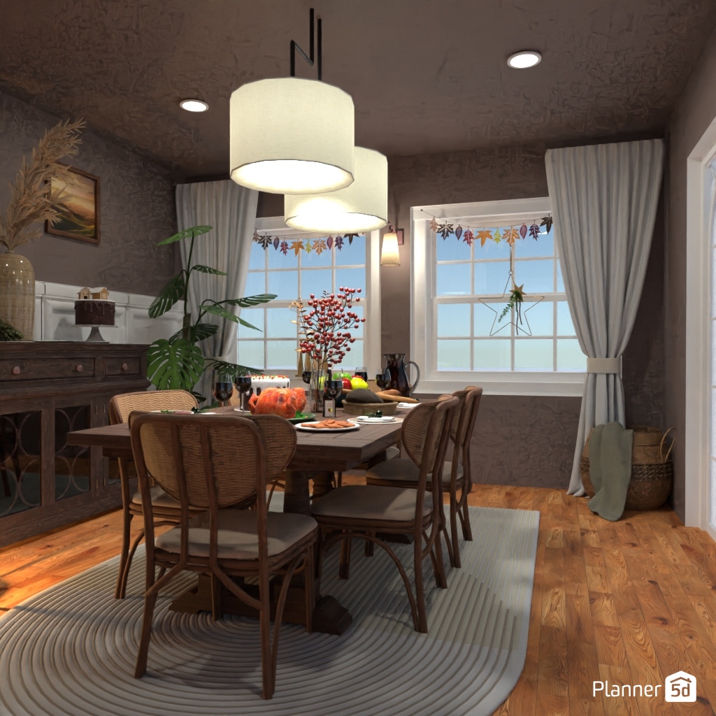 DB: Thanksgiving Day - room shell copy #23458183 by Editors Choice