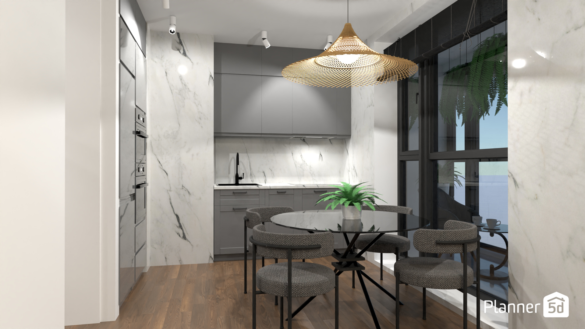 Minimal and Modern Kitchen + Dining Room 8540045 by Monika image