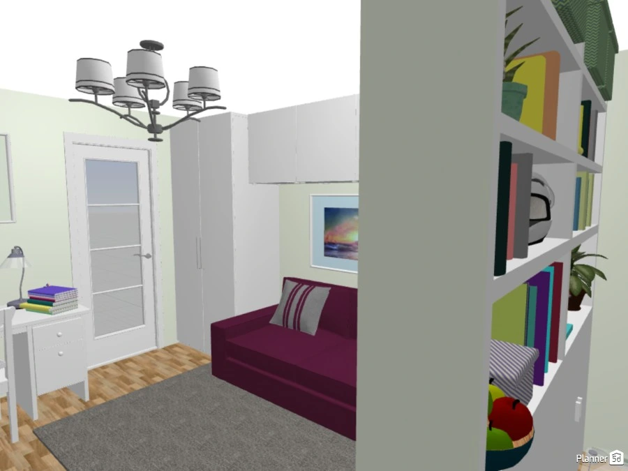 Комната из однокомнатной #67417 by POLINA TURINSKAYA