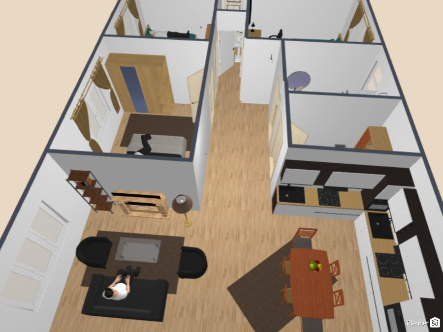 1 Floor House Idea / Plan 2 #137531 by Fevki Akalin