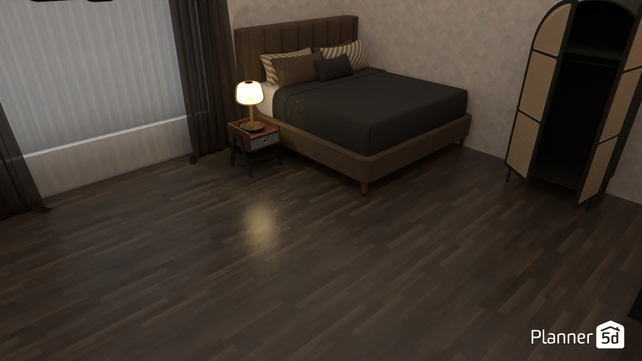 Спальня в тёмных тонах #21373442 by User 140573306