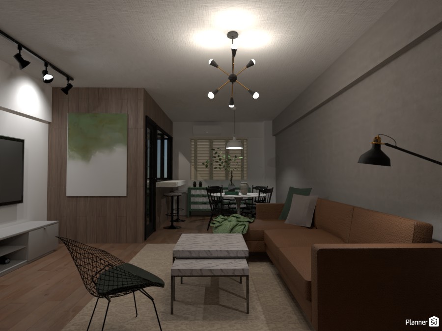 Mid Century Modern Living Room #4722212 by Marco Lam