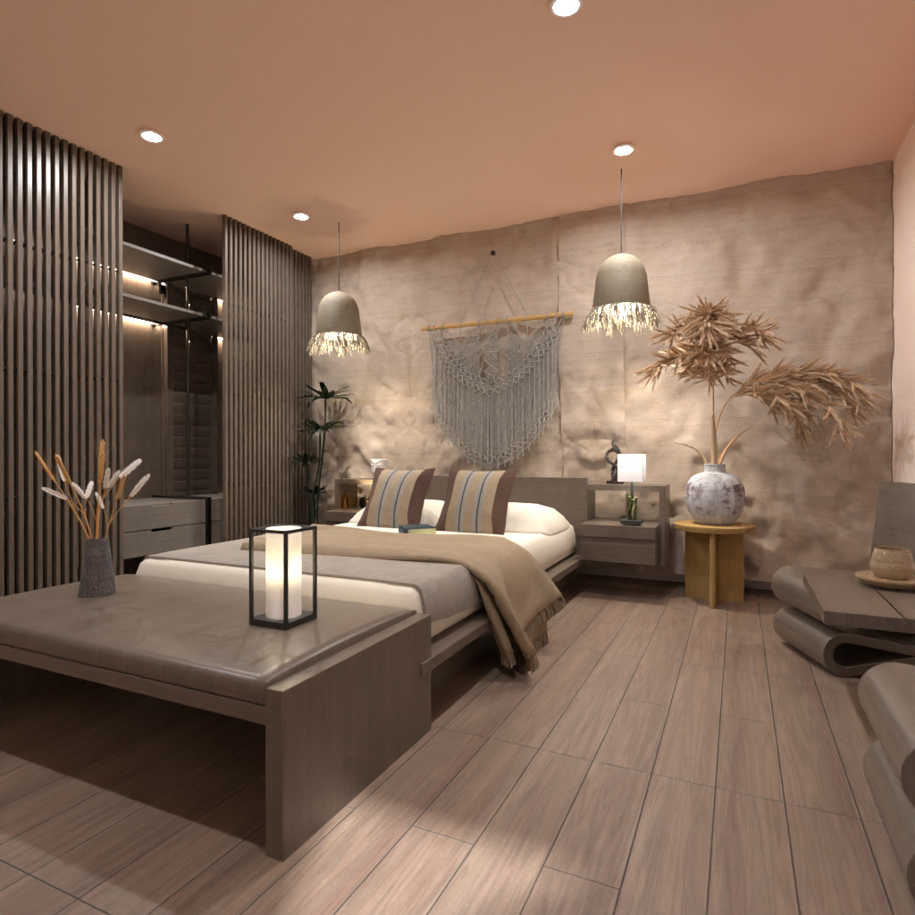 Wabi Sabi Bedroom #14552279 by Editors Choice