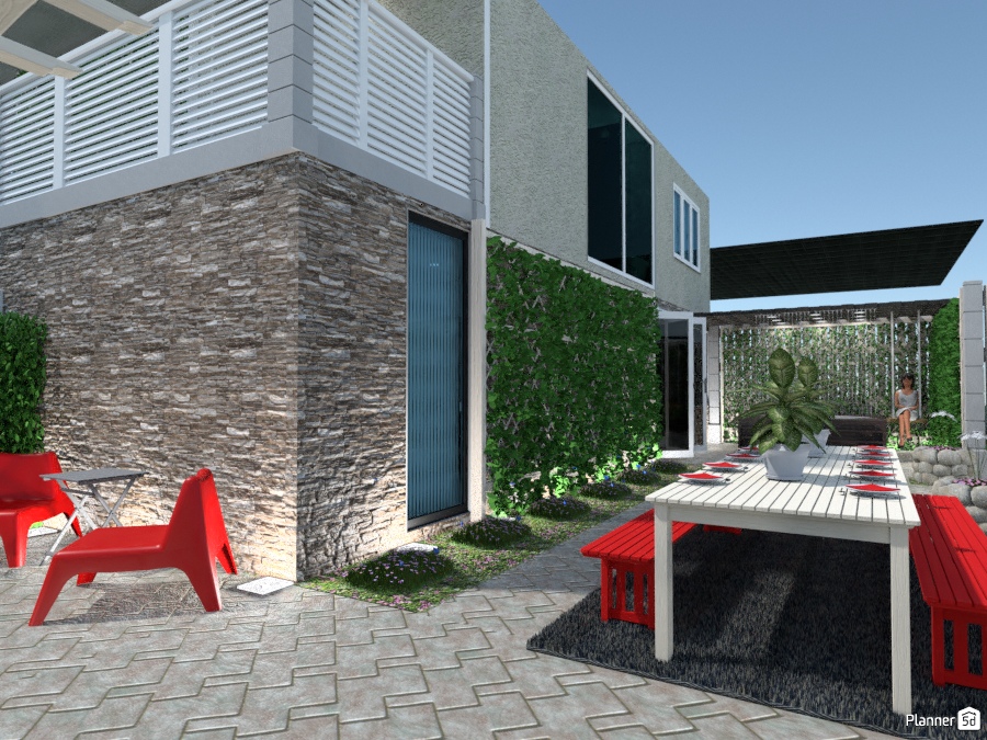 courtyard with picnic table 2179234 by Shaneka Butler image