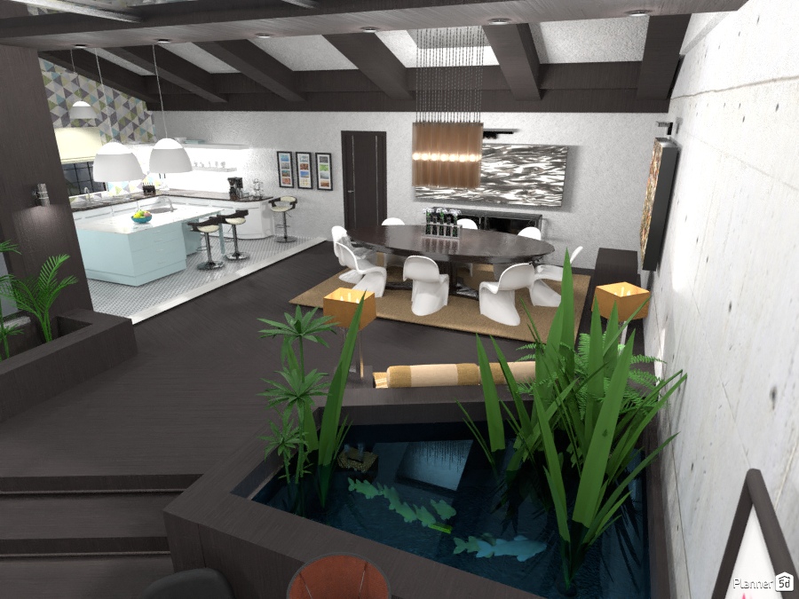 Concrete courtyard house #3270244 by Burgess Hodges