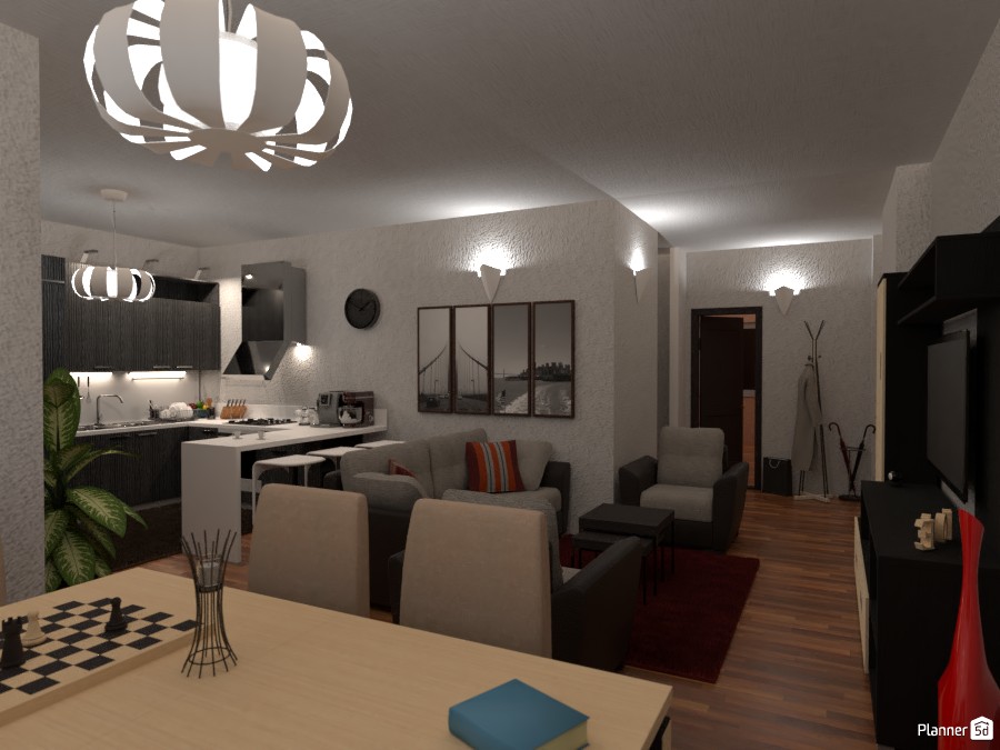 Open space Soggiorno, Sala da pranzo e Cucina #3981486 by daveciots