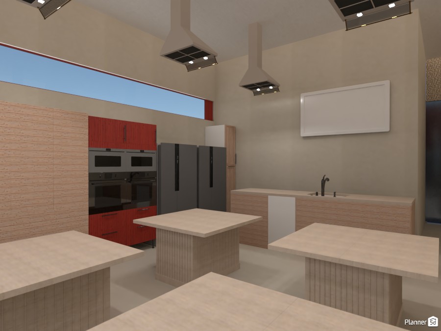Cooking station - in community center #3716024 by La Modelle