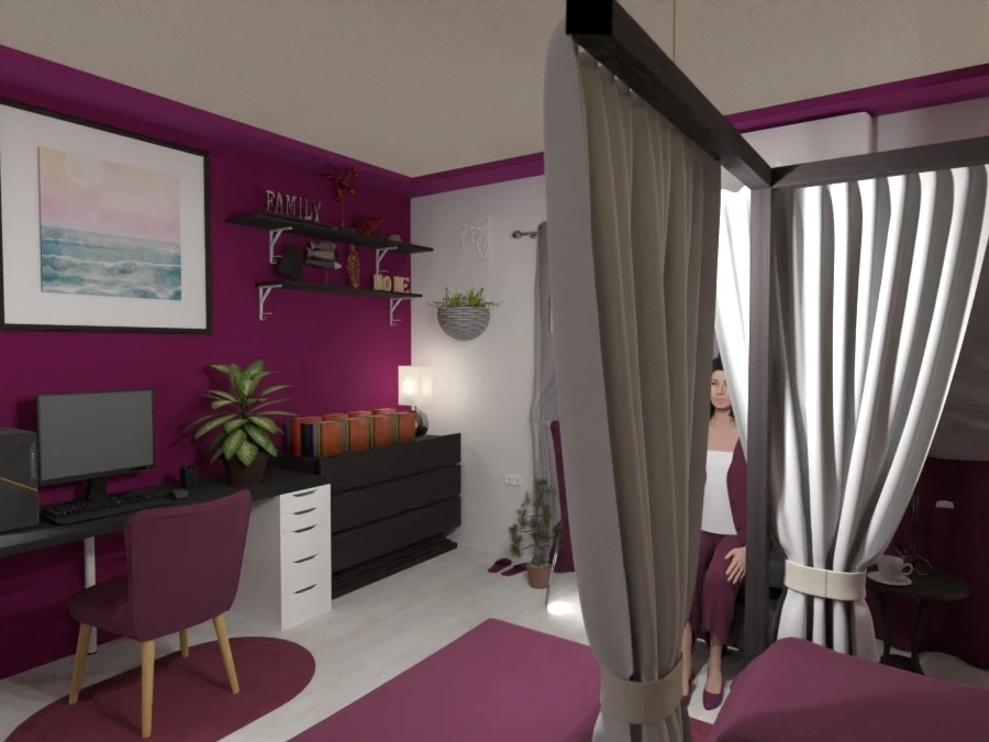 Purple Bedroom #3064388 by ZACKY DESIGNER