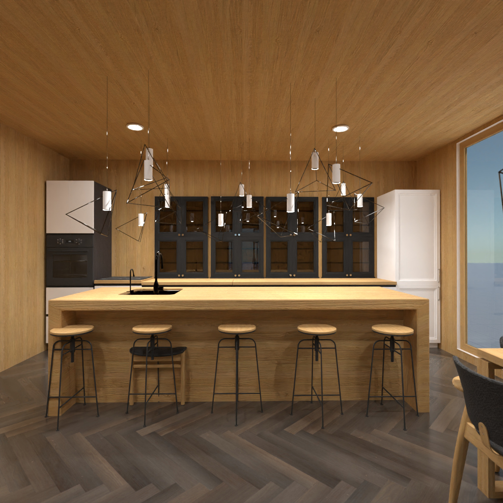 Brown and White Kitchen #11489512 by Editors Choice