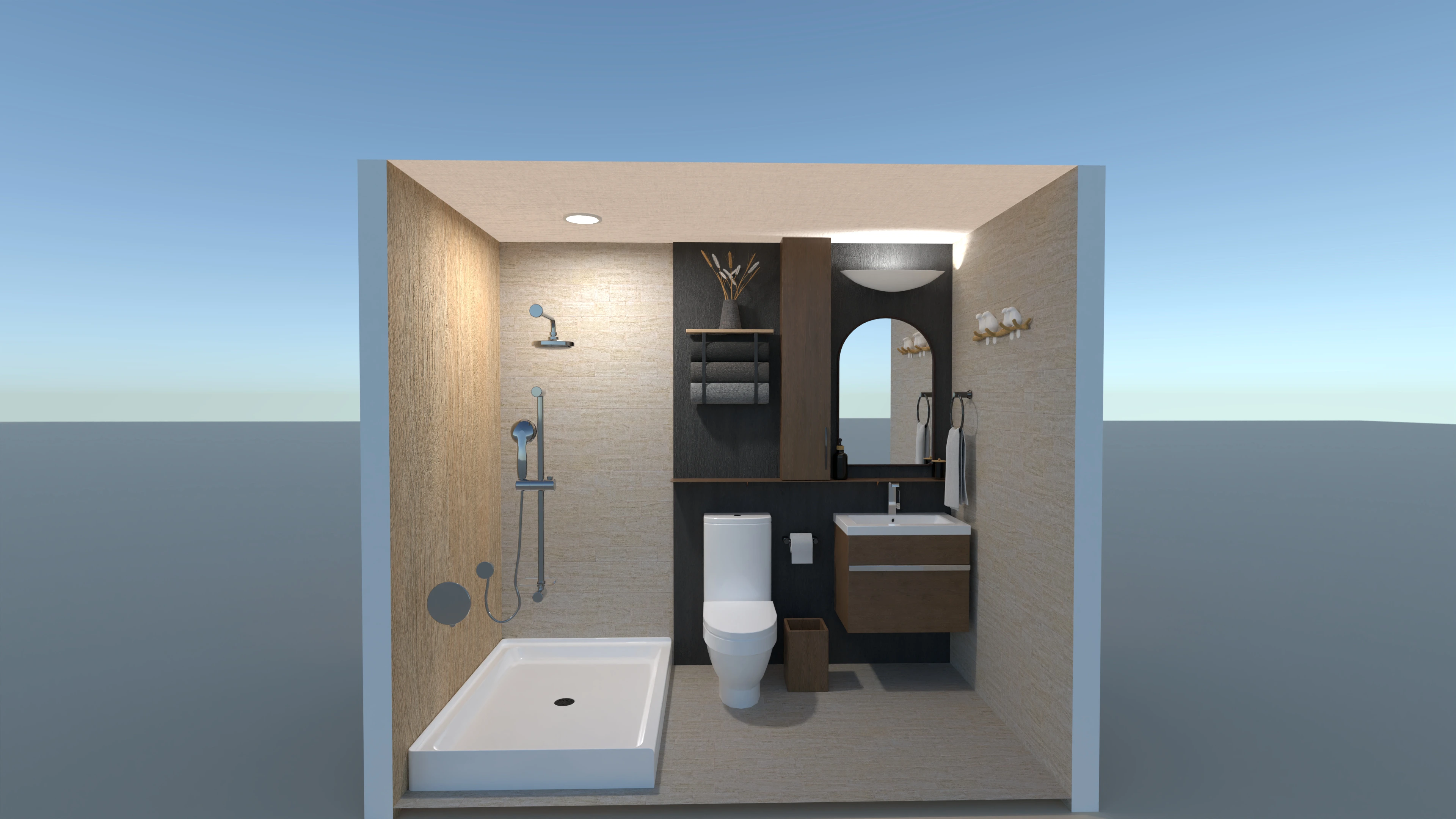 Japandi Bathroom #3111064 by Joy Cook