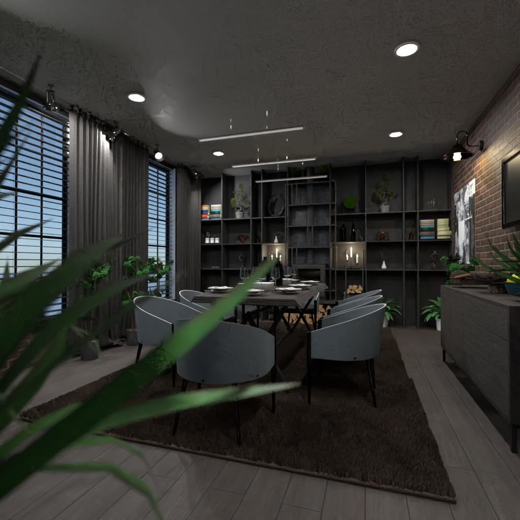 Industrial dining room #12639931 by Editors Choice