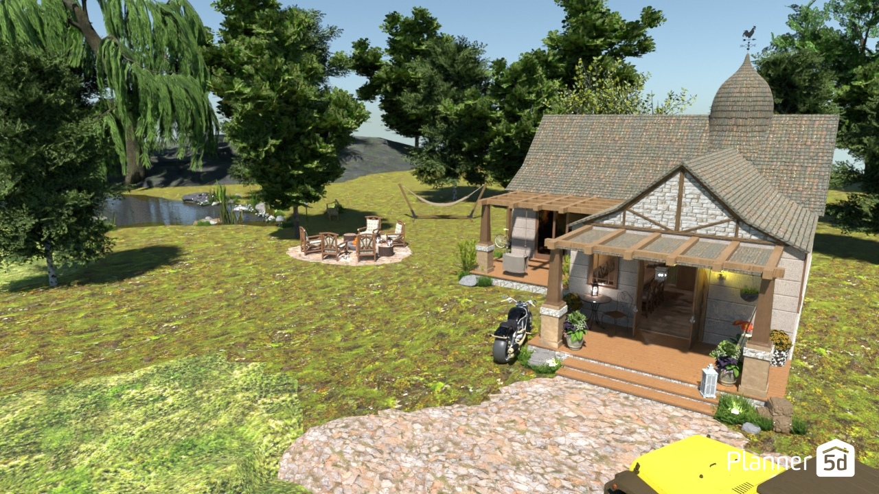 Bungalow by the river #27516180 by MDesigns