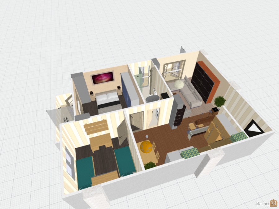 Apartment - Free Online Design | 3D Floor Plans By Planner 5D