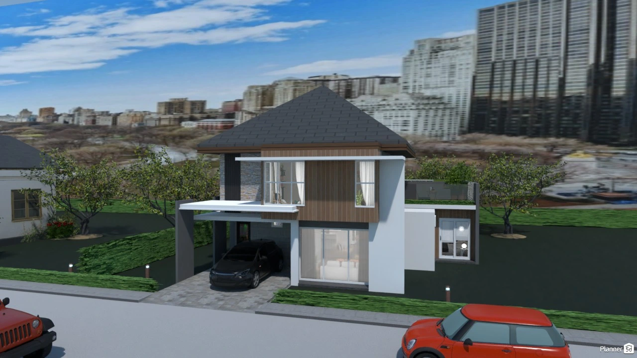 Modern Minimalist House with mini theatre #3037148 by Anggreani Tri Lestary