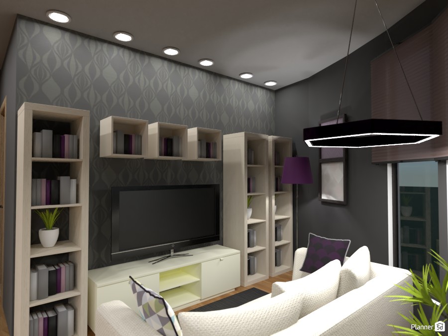Round house - living room #3746349 by Rita