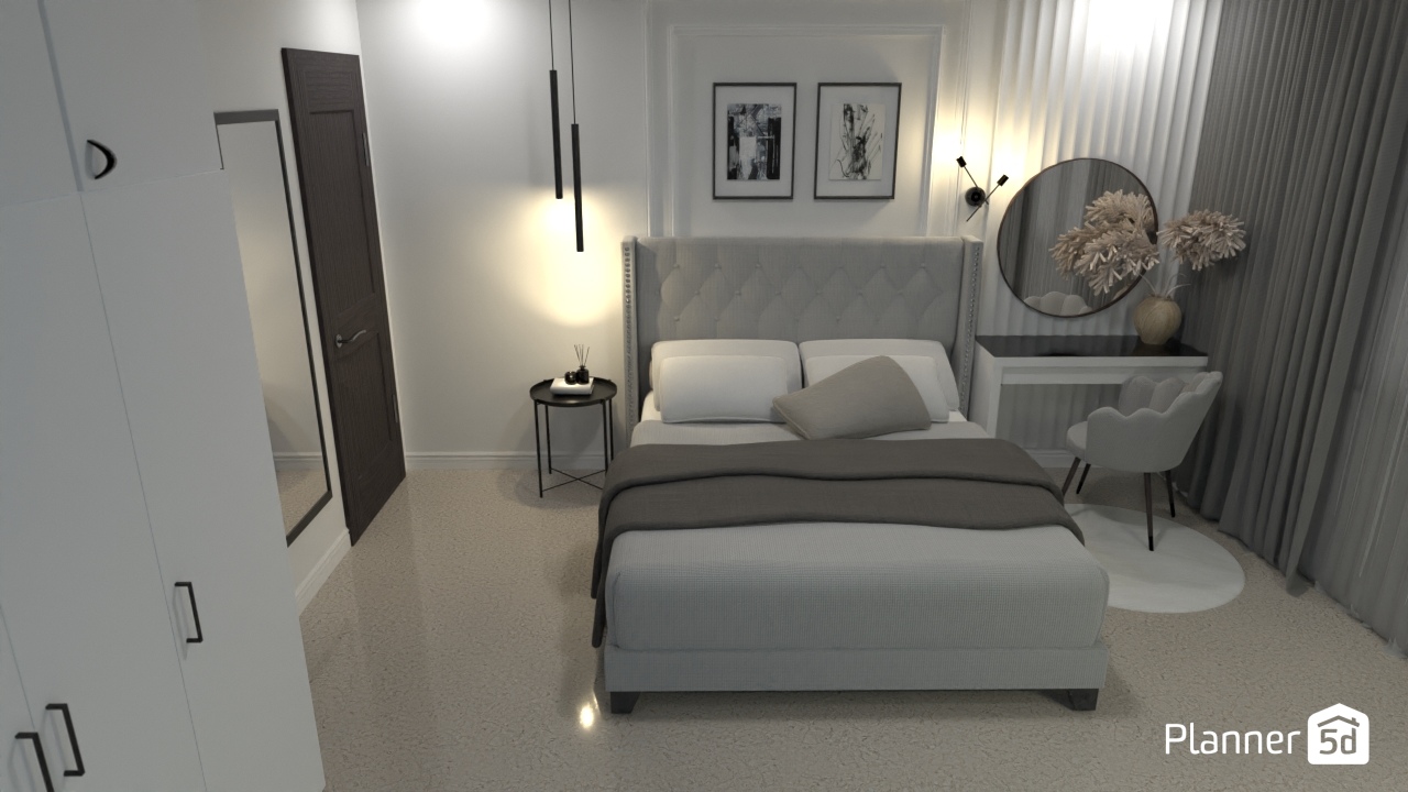 Modern Monochrome Style Bedrooms copy copy #23359510 by Anonymous