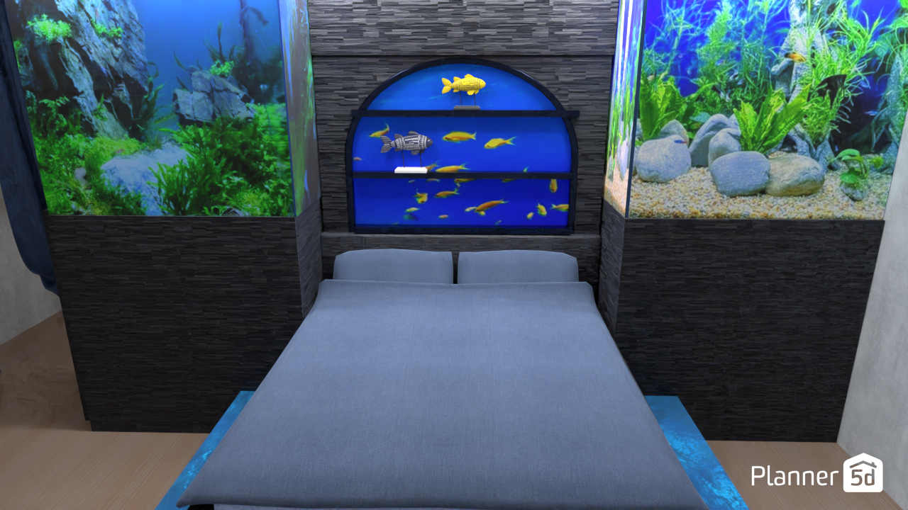 waterbed with fish