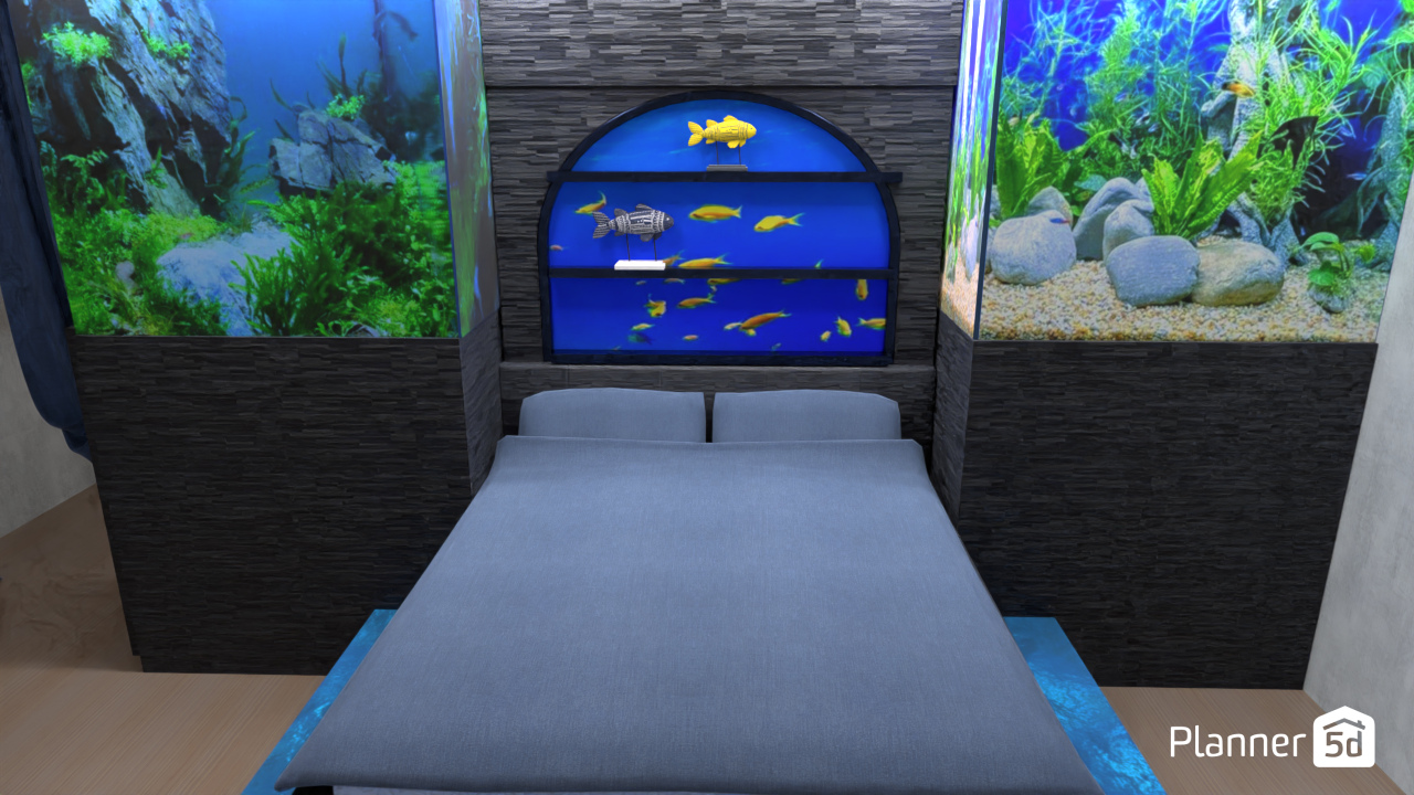 Fish tank bedroom #12744675 by Aldona