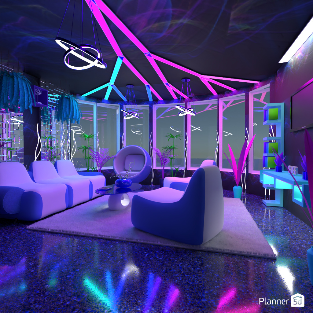 Futuristic Living Room #17038531 by Editors Choice