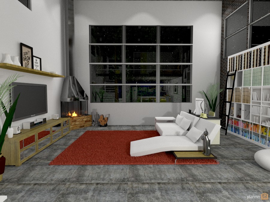 Modern industrial style loft #1177379 by Michelle Silva
