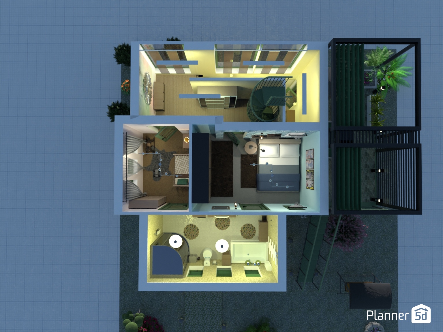 casa reformada de tres plantas #22675682 by Yolanda Infante Garrido