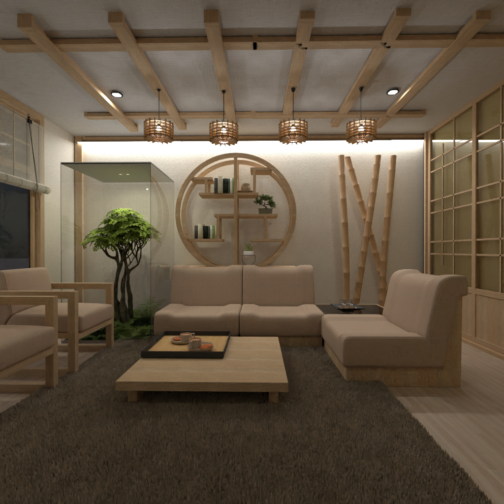 Japanese-style Living Room #15353847 by Editors Choice