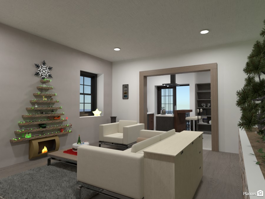 Modern flat with xmas decoration #3862780 by Gabes