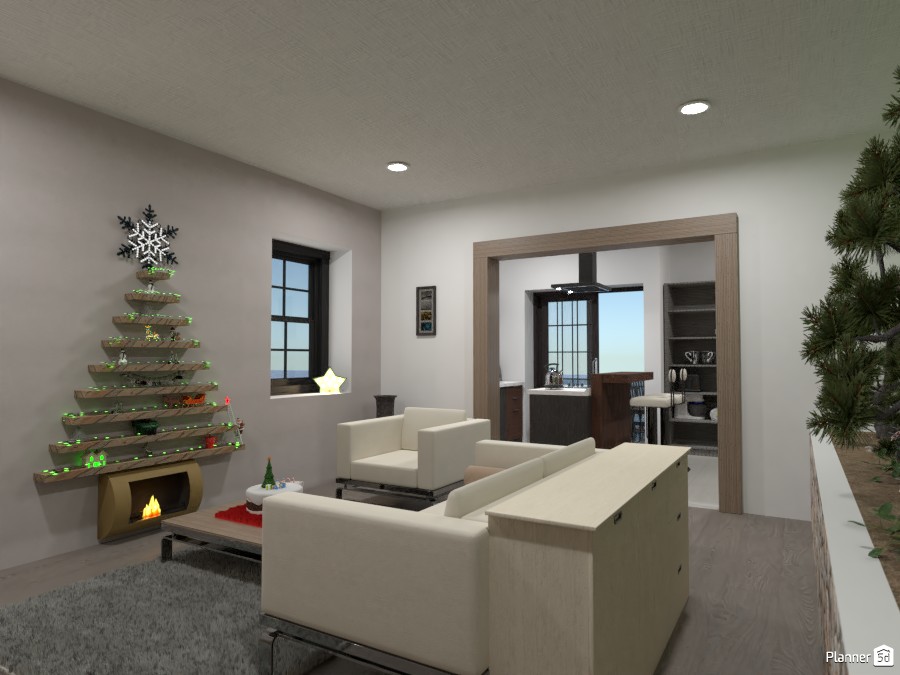Modern flat with xmas decoration 3862780 by Gabes image
