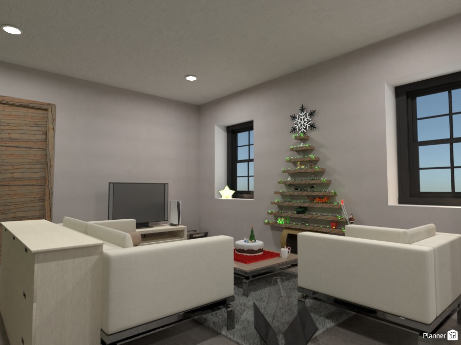 Modern flat with xmas decoration 3862797 by Gabes image