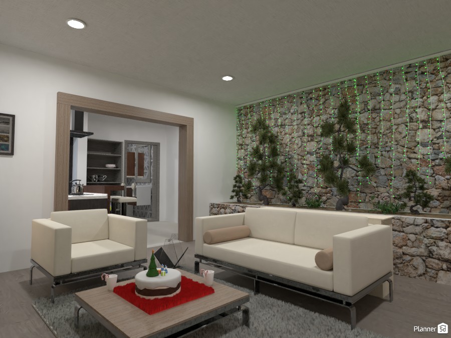 Modern flat with xmas decoration #3862814 by Gabes