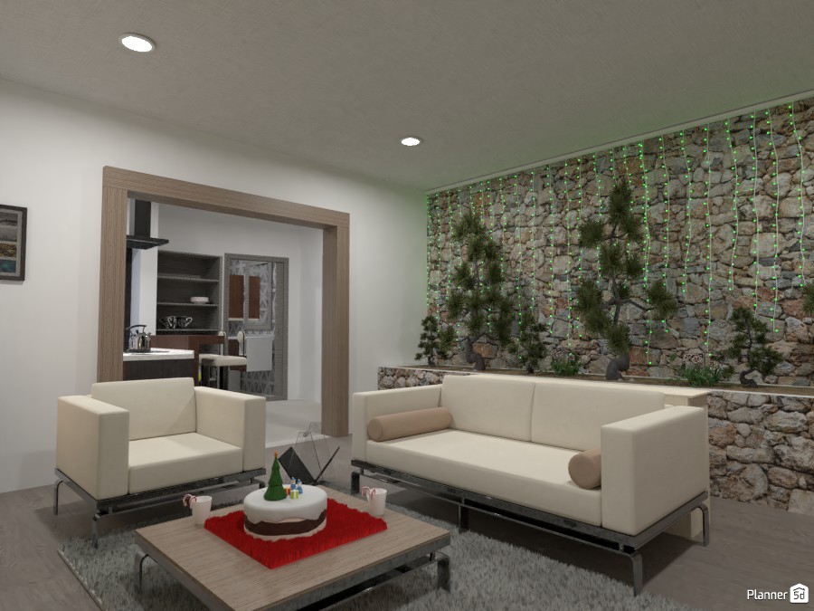 Modern flat with xmas decoration 3862814 by Gabes image