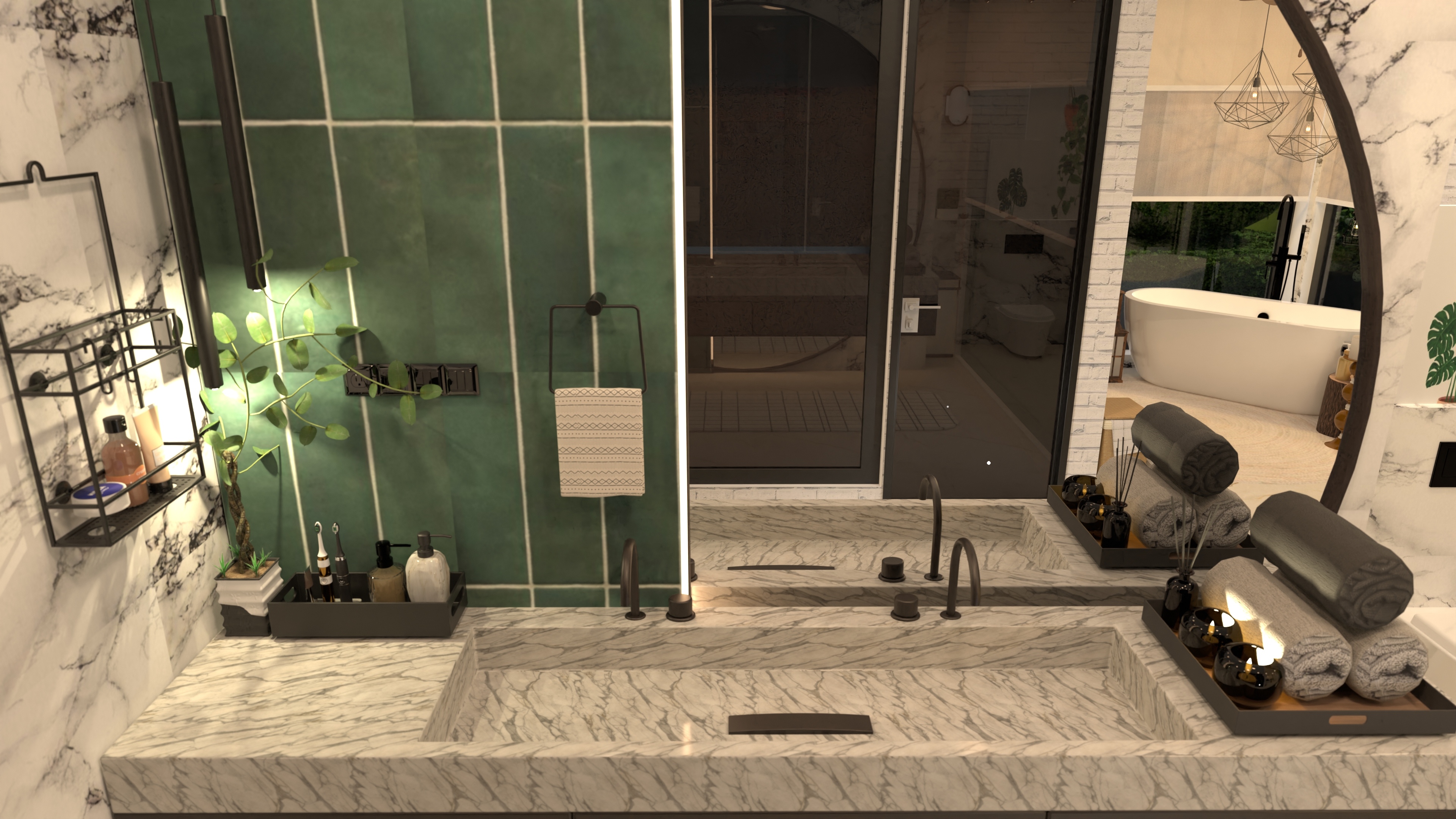 Modern Natural Bathroom #23537362 by ZACKY DESIGNER