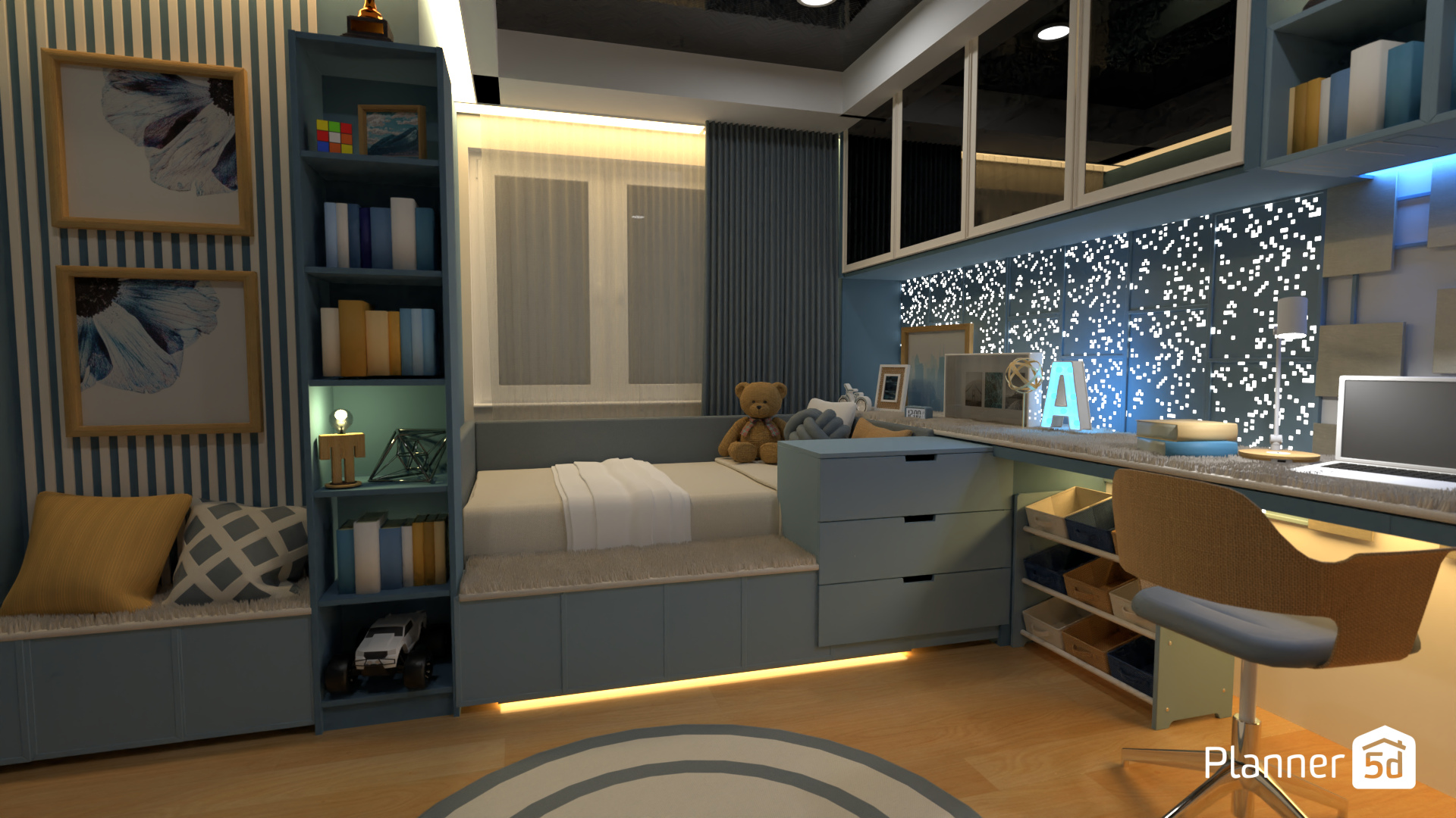 Modern Bedroom for Boy #3369372 by happyhan