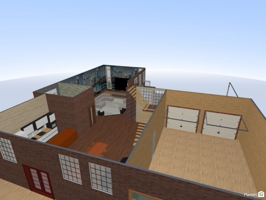 Casa con living con bajo nivel #3072120 by HANC