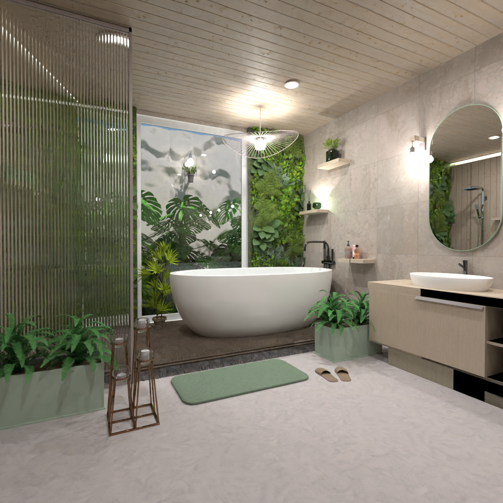 Biophilic Bathroom #13065383 by Editors Choice