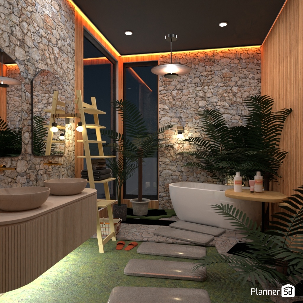 Natural bathroom #3375960 Por Editors Choice