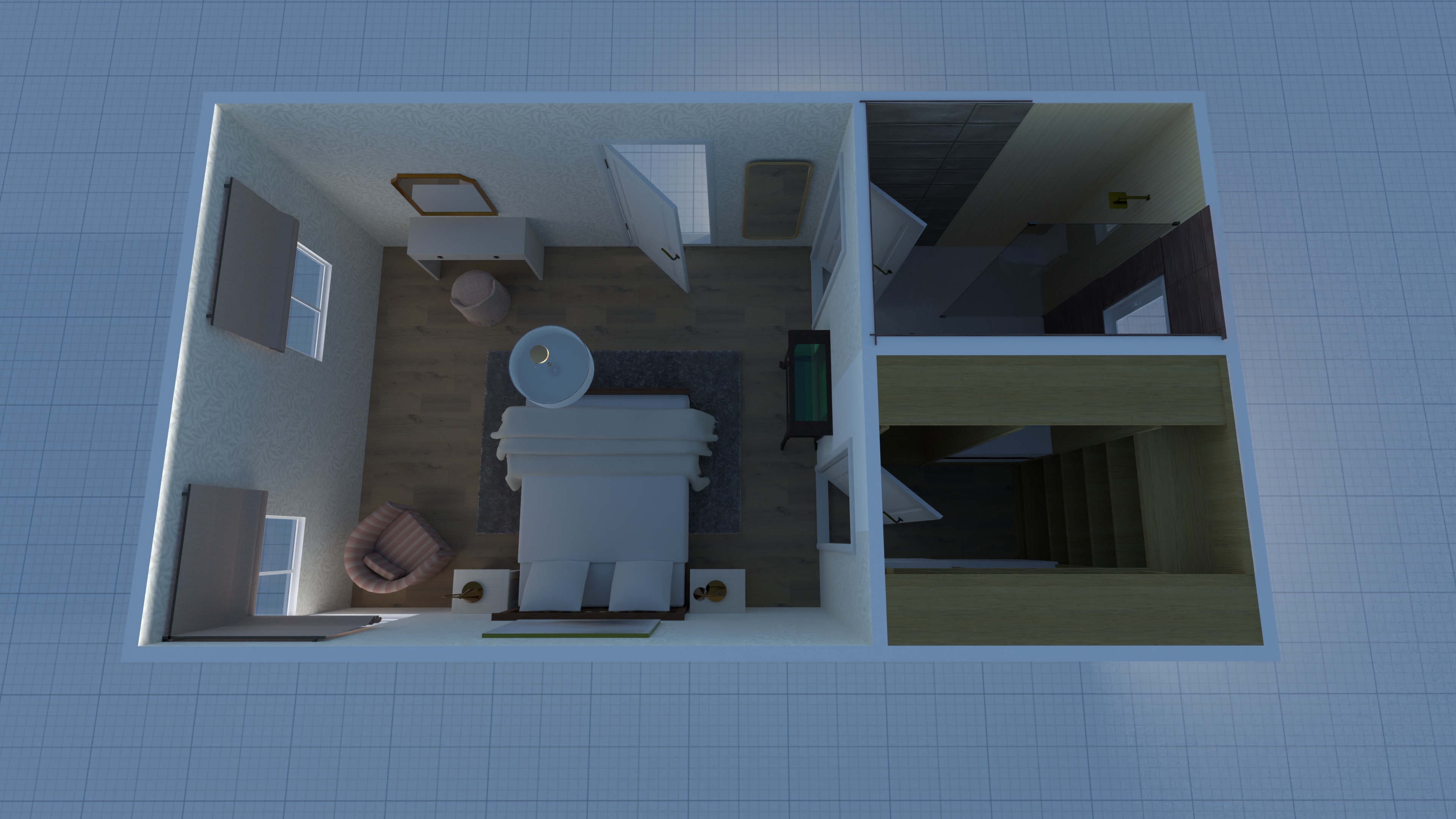 Helen & Willie WIW, Master & Ensuite #26309800 by Amy McCormack