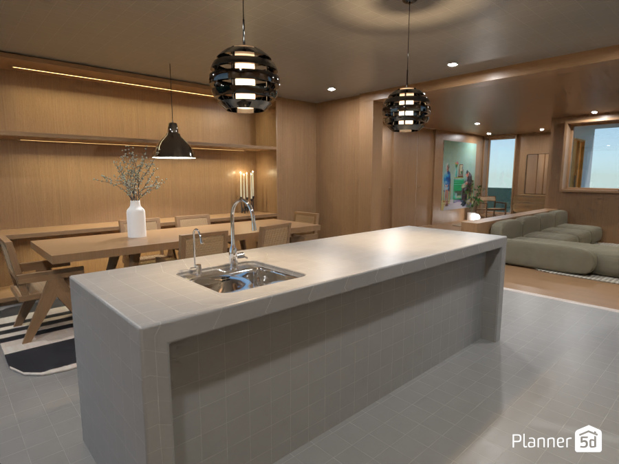 Japandi Kitchen #10525684 by Ana G