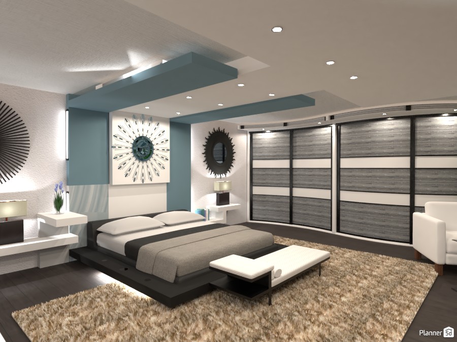 Modern bedroom! #4111401 Por Huzaifah Al-Quraishi