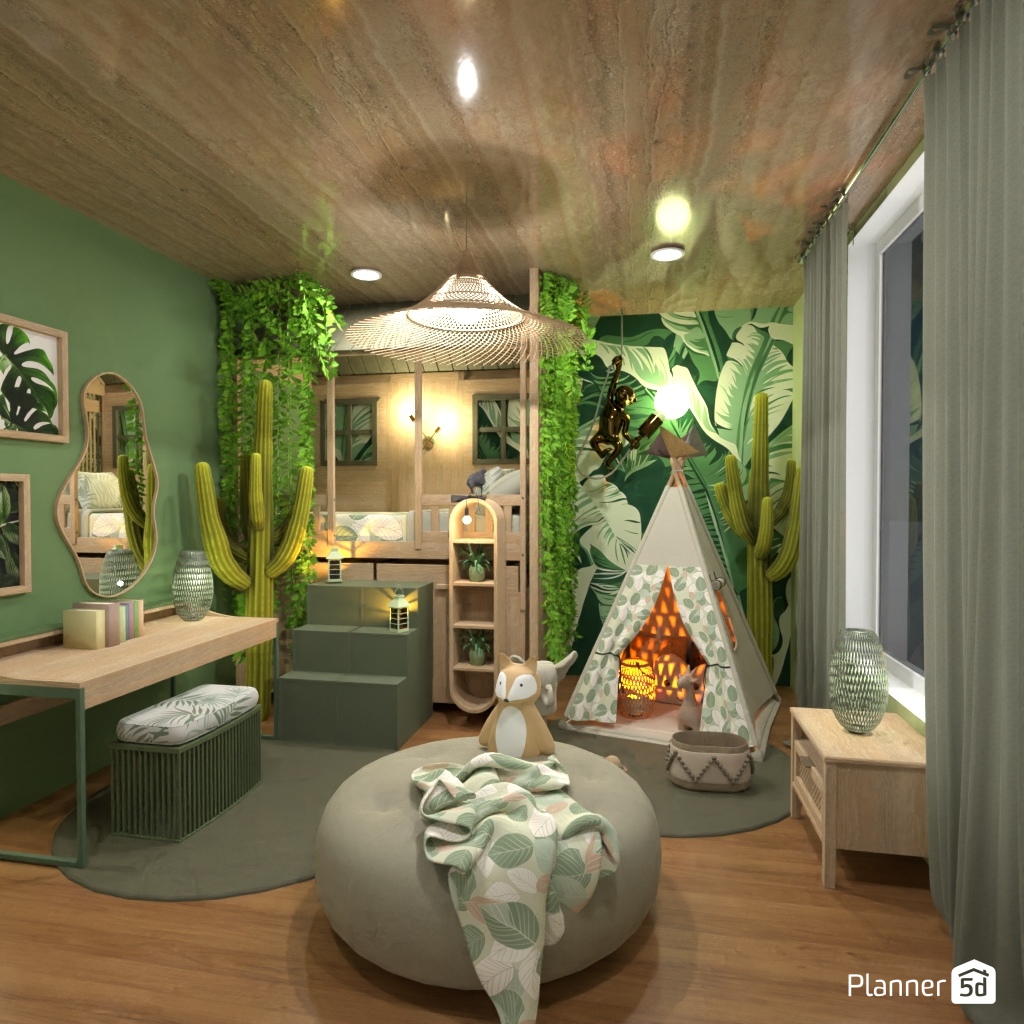 Jungle Bedroom #21781158 by Editors Choice