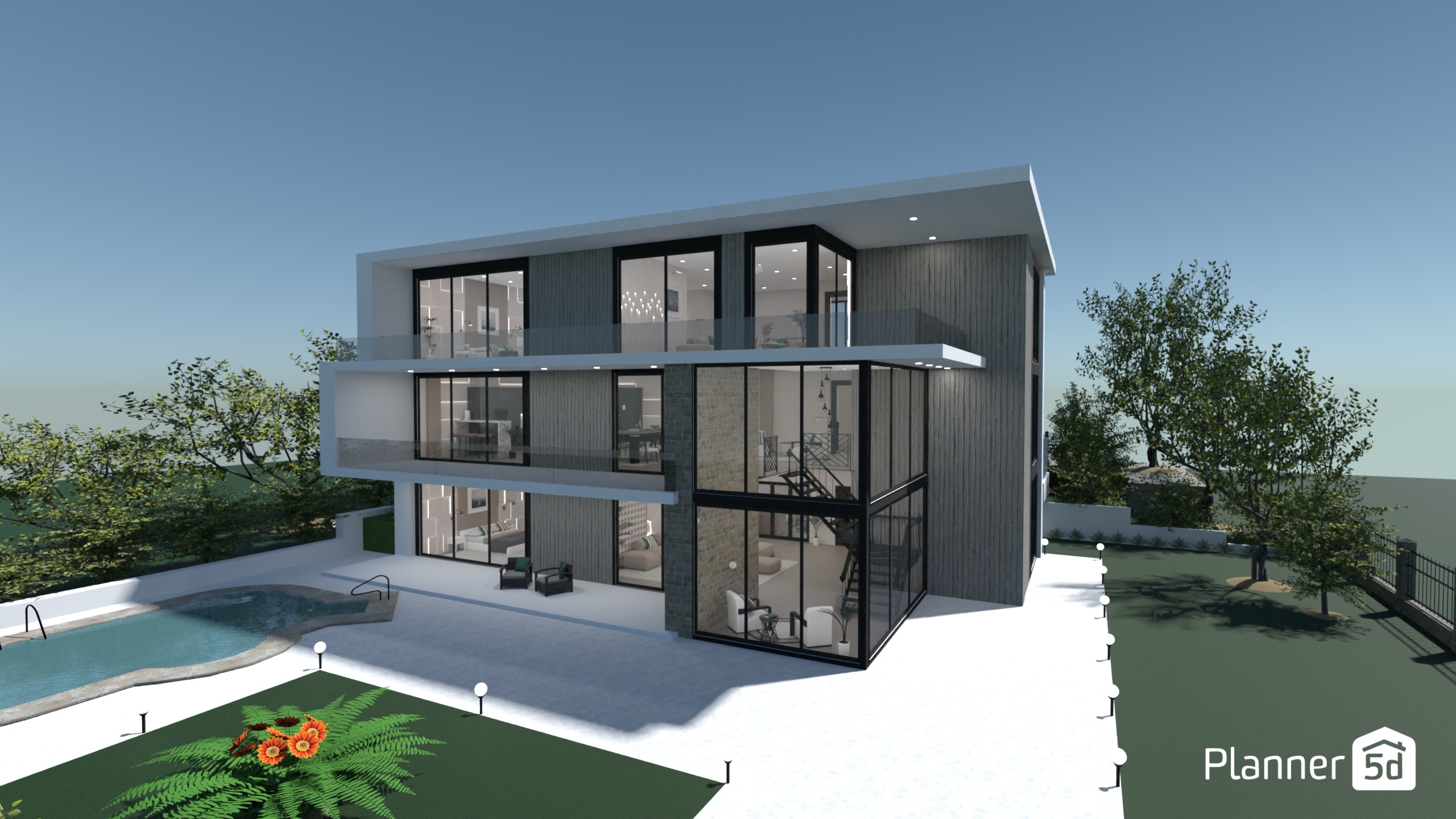 modern villa #29244420 Por Dilawar