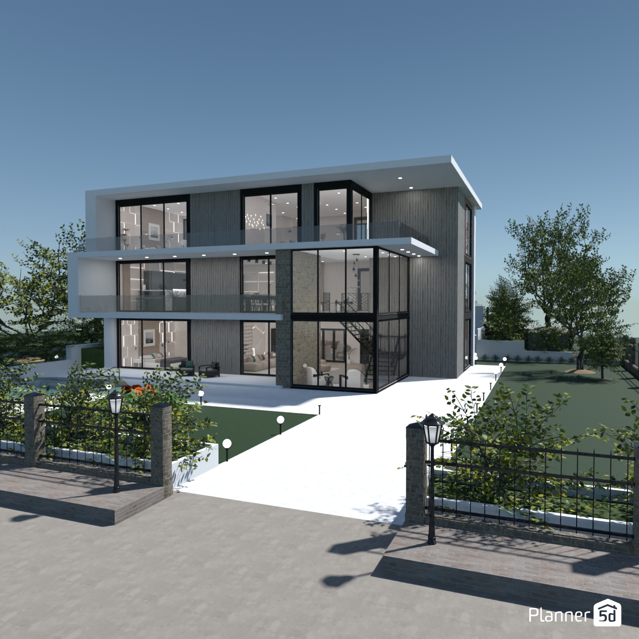 modern villa #29244548 Por Dilawar