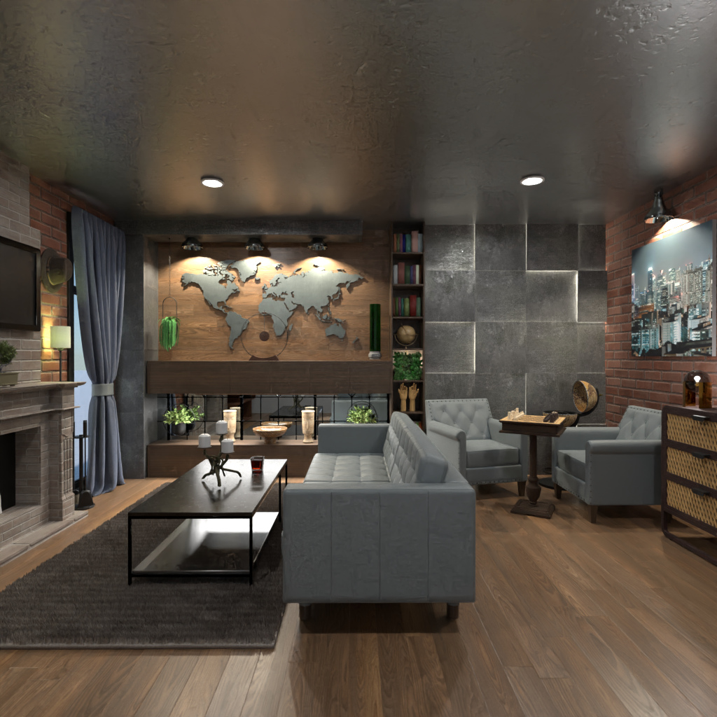 Men's Living Room #13562343 by Editors Choice