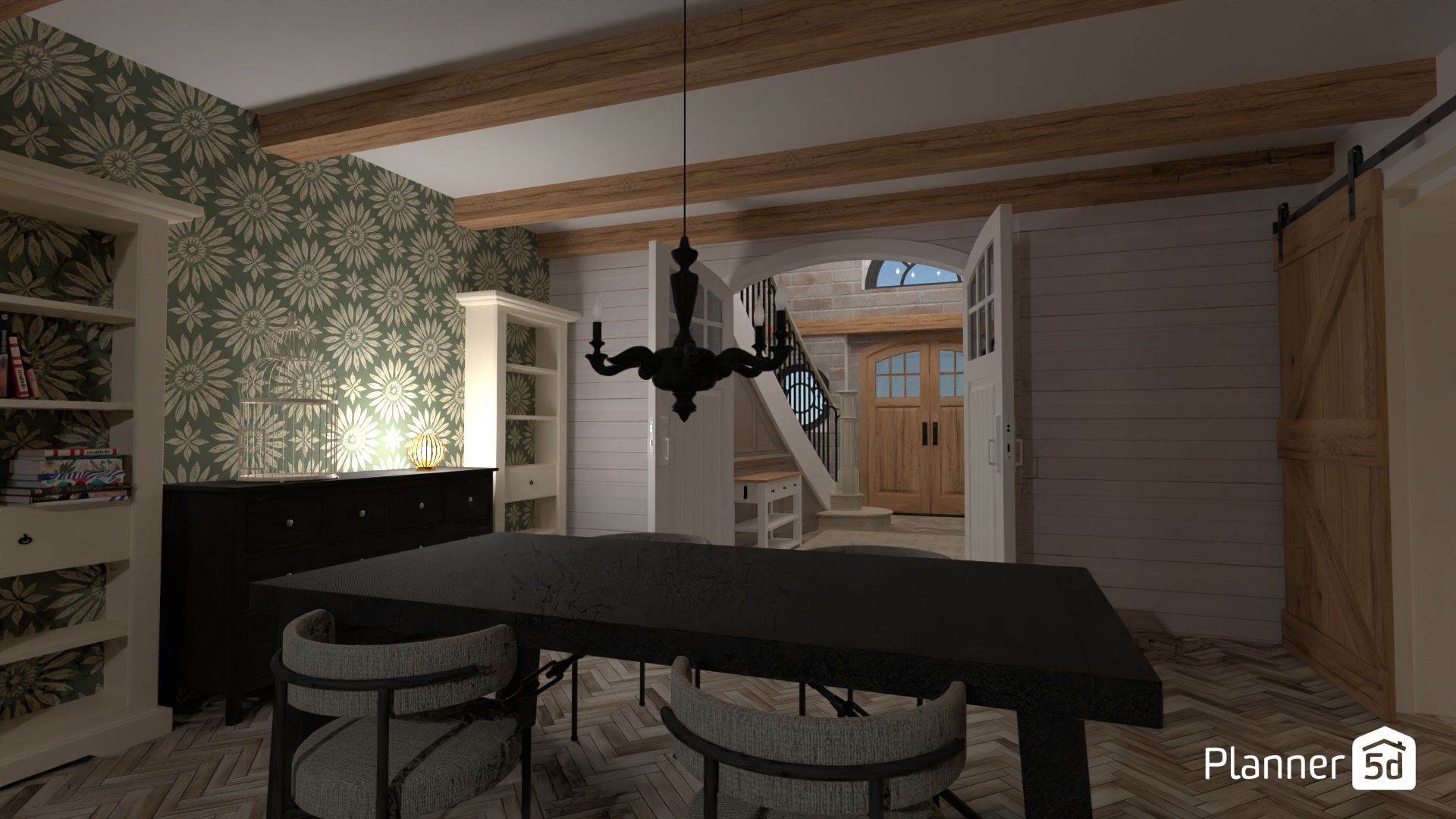 Big Farmhouse - dining/entrance #4001052 by Corin K