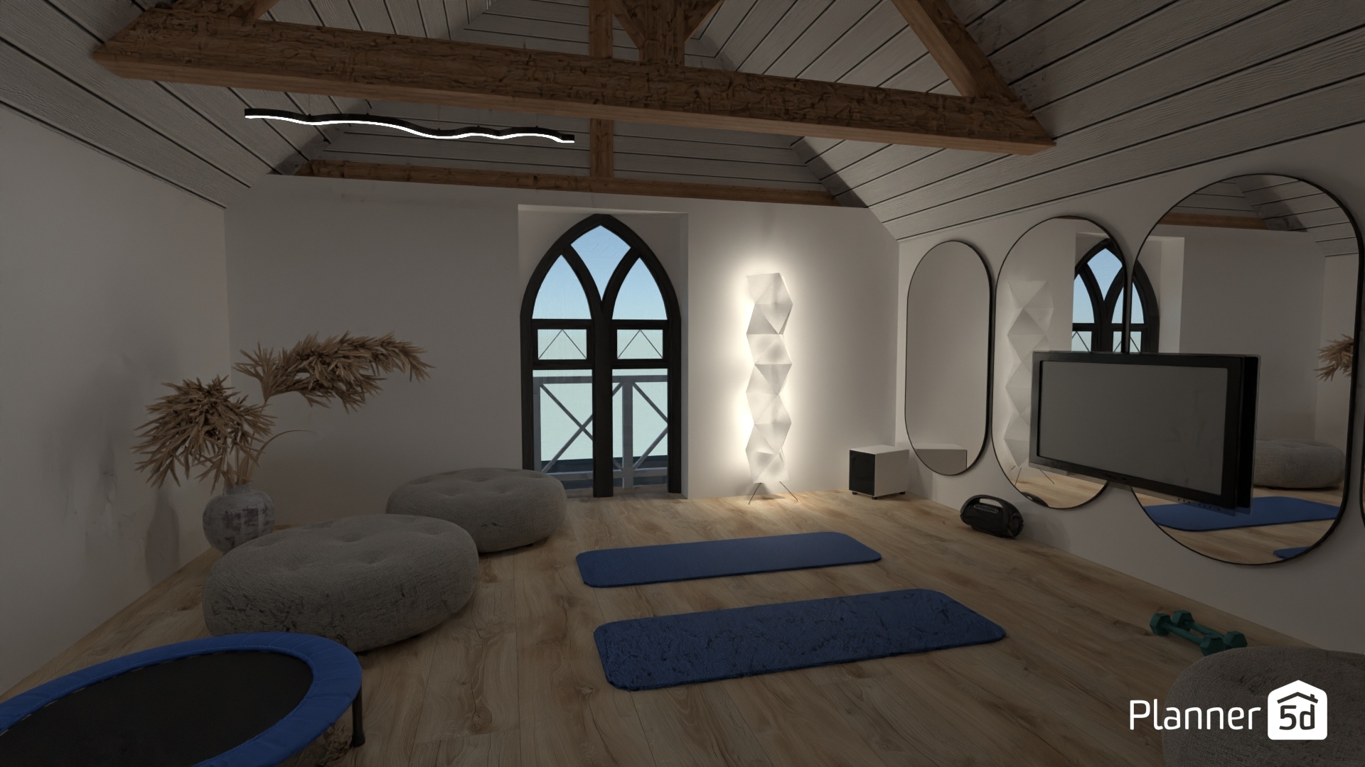 Big Farmhouse - Yoga room view2 #4001076 by Corin K