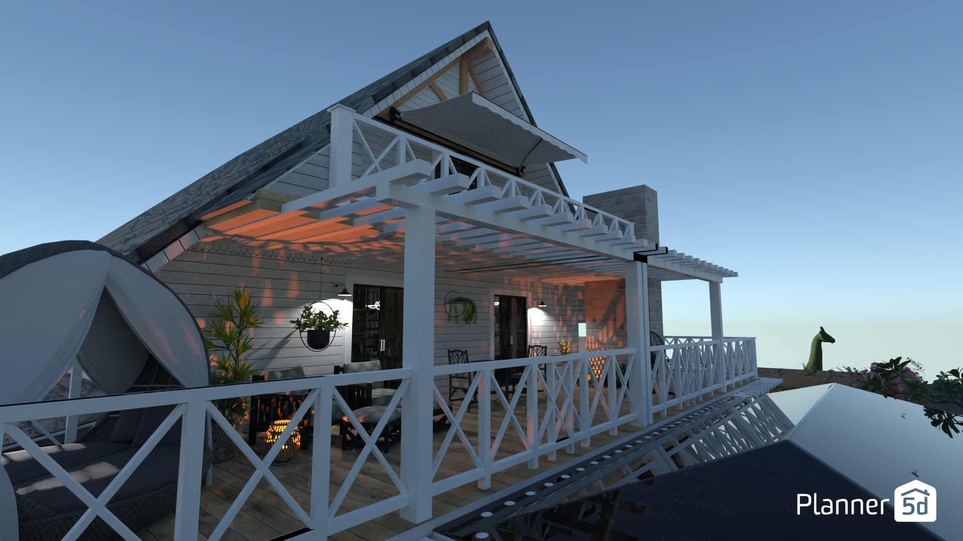 Big Farmhouse - balcony #4001092 by Corin K