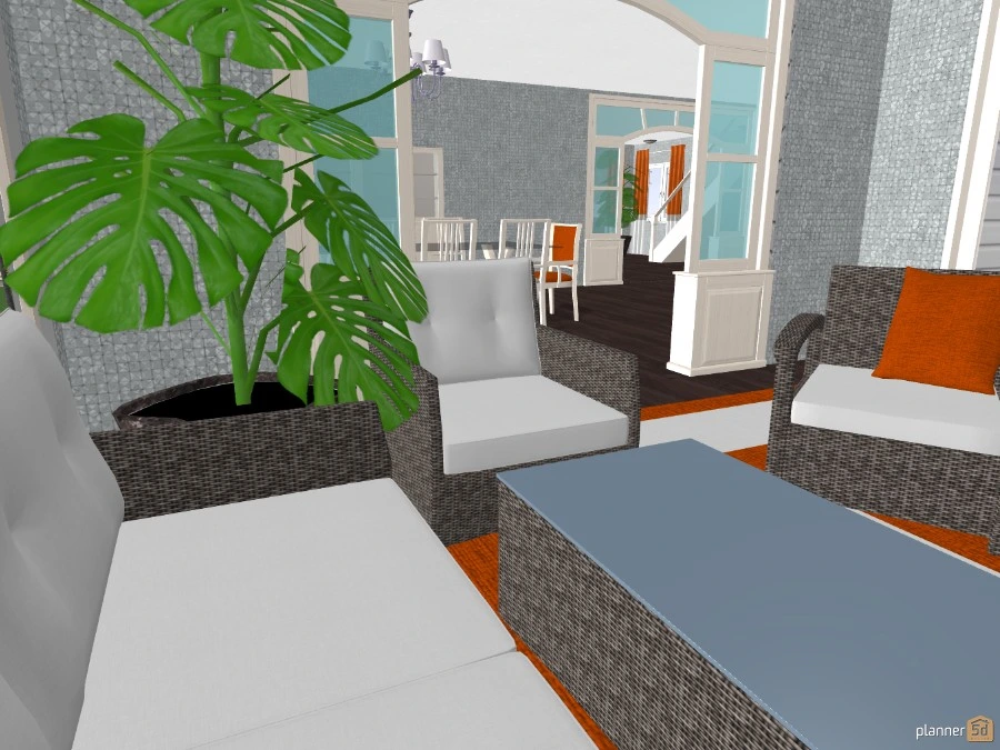 Two Level with Sunroom #46993 by Monique Purnell