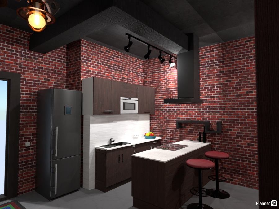 Кухня, лофт #2013633 by Moonstudio channel